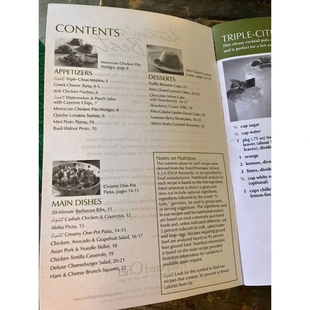 Pampered Chef Seasons‎ Best Recipe Collection 3 Book Lot 2007 2008 Cookbooks